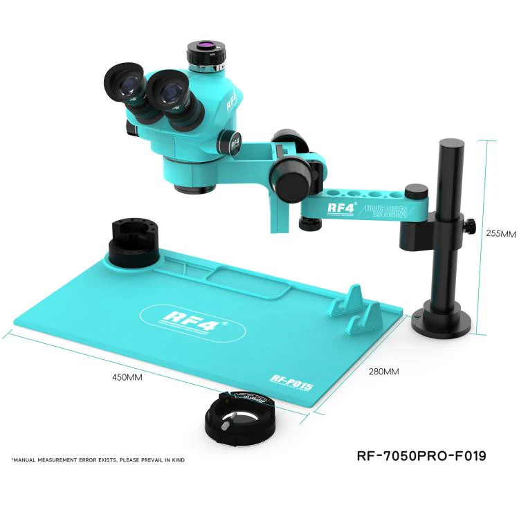 RF4 RF7050PRO-FO19 360 Degree Adjustable Universal Telescopic Rotating Lifting Microscope with Silicone Pad - Image 12