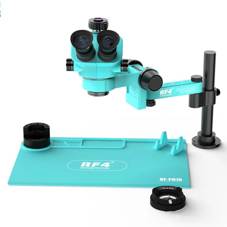 RF4 RF7050PRO-FO19 360 Degree Adjustable Universal Telescopic Rotating Lifting Microscope with Silicone Pad - Image 2