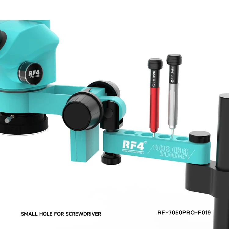 RF4 RF7050PRO-FO19 360 Degree Adjustable Universal Telescopic Rotating Lifting Microscope with Silicone Pad - Image 5