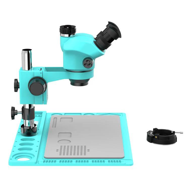 RF4 RF7050TVD2 7-50X Synchronous Zoom Trinocular Stereo Microscope with Aluminum Alloy Big Base - Image 4
