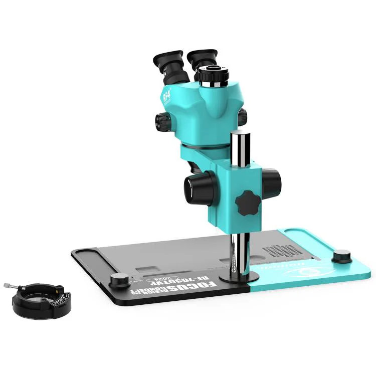 RF4 RF7050TVP 7-50X Synchronous Zoom Trinocular Stereo Microscope with Big Base - Image 5