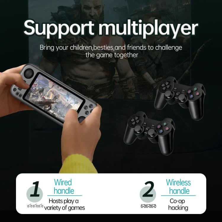 RG3566 5-inch IPS HD Touch Screen Android OS Open Source Handheld Game Console, External TF Card:64G(Dark Grey) - Image 3