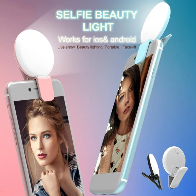 RK17 Mini and Portable Live Show Beauty Artifact 3 Levels of Brightness Warm and White Light Fill Light with 9 LED Light, For iPhone, Galaxy, Huawei, Xiaomi, LG, HTC and Other Smart Phones(Black) - Image 10