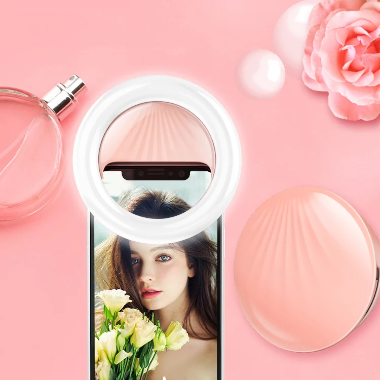 RK34 Rechargeable Beauty Selfie Light Selfie Clip Flash Fill Light (Black) - Image 11