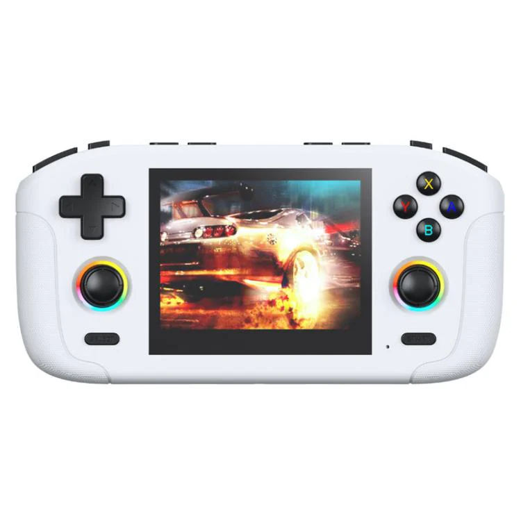 RK35H Handheld Open Source Game Console Support 3D Online Double Play Portable Retro Game Machine, Memory: 128G(White)