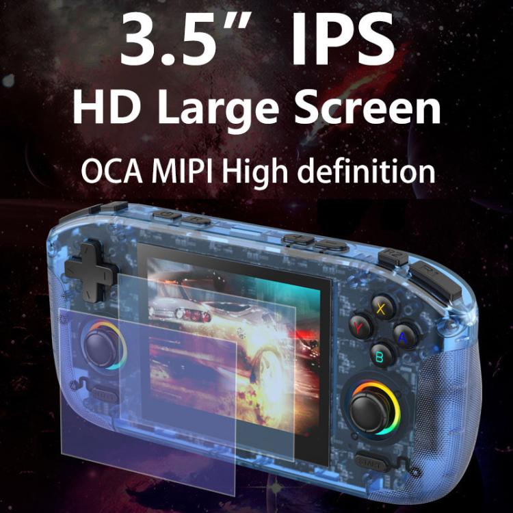 RK35H Handheld Open Source Game Console Support 3D Online Double Play Portable Retro Game Machine, Memory: 128G(White) - Image 4