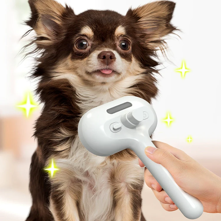 RK56 USB Charging Spray Pet Grooming Comb Cat and Dog Hair Removal Tool Pet Products(White) - Image 10