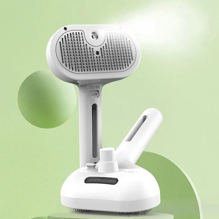RK56 USB Charging Spray Pet Grooming Comb Cat and Dog Hair Removal Tool Pet Products(White) - Image 2