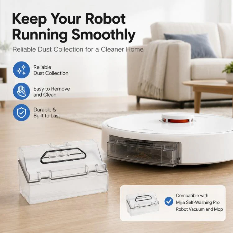 Robot Vacuum Cleaner Replacement Accessories for Xiaomi Mijia Robot Vacuum Mop Pro, Specification:Dust Box - Image 7
