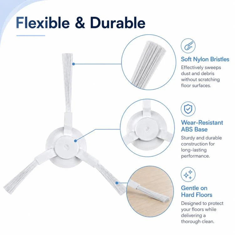 Robot Vacuum Cleaner Replacement Accessories for Xiaomi Mijia Robot Vacuum Mop Pro, Specification:Triangle Side Brush - Image 4