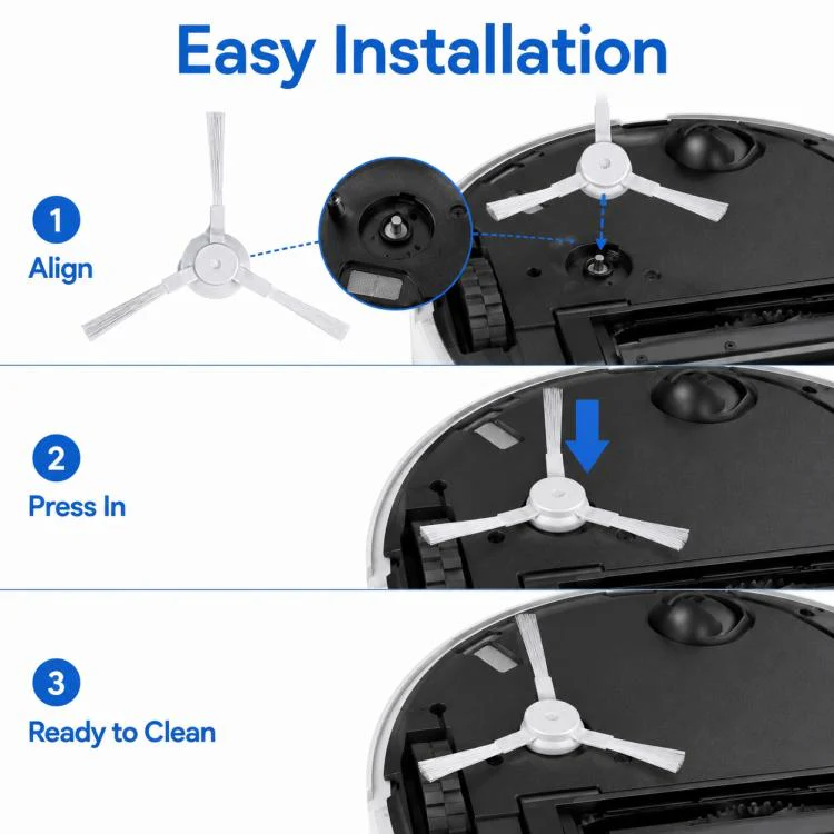 Robot Vacuum Cleaner Replacement Accessories for Xiaomi Mijia Robot Vacuum Mop Pro, Specification:Triangle Side Brush - Image 6