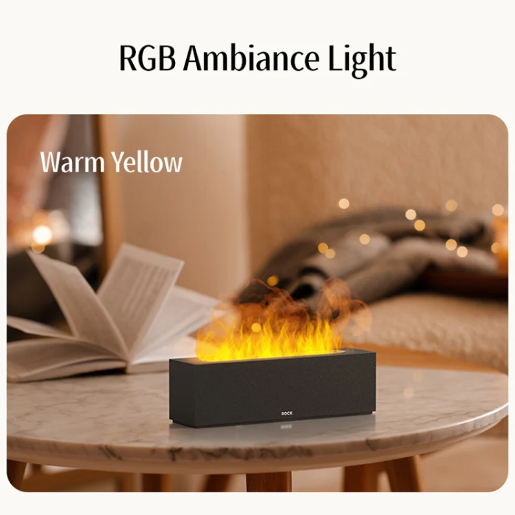 ROCK RAM0036 Large Mist Volume Flame Aromatherapy Humidifier - Image 5