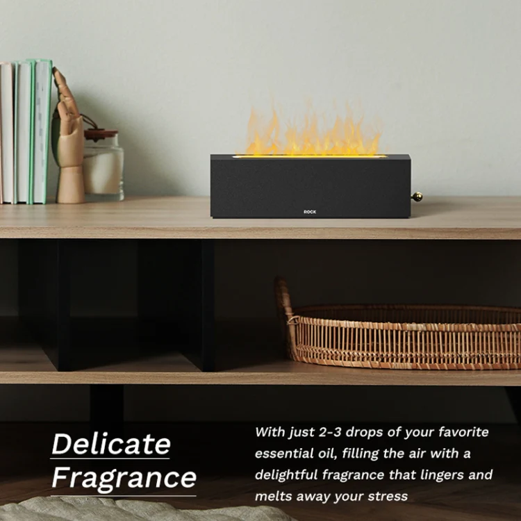 ROCK RAM0036 Large Mist Volume Flame Aromatherapy Humidifier - Image 8