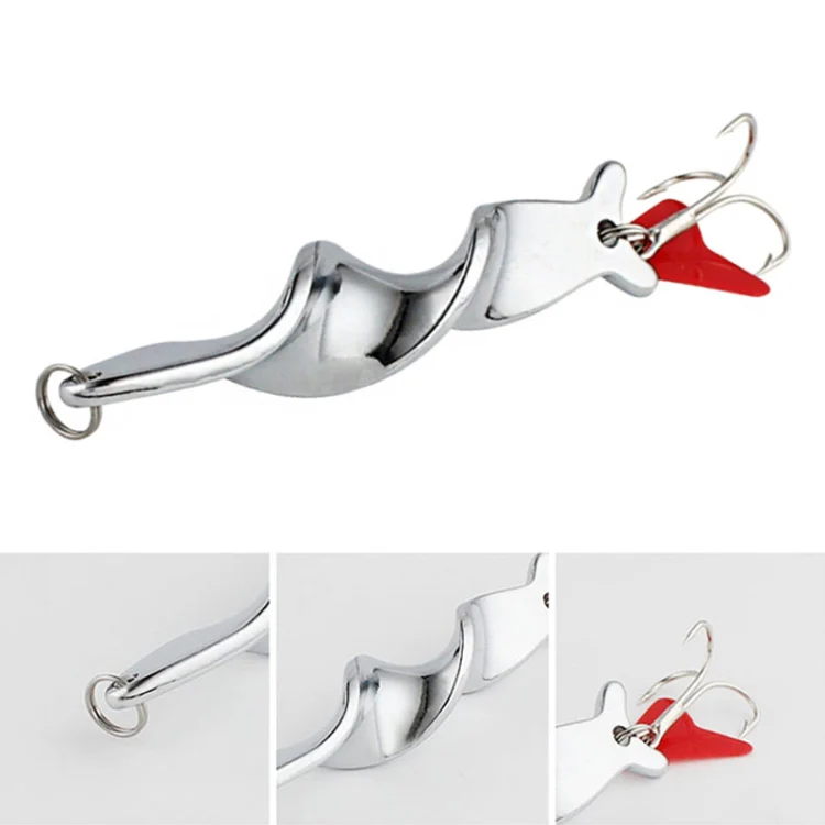 Rotating Metal Spinner Fishing Lure Hard Baits Fish Hook Tackle, Weight:14g - Image 3