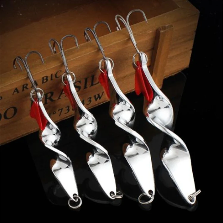Rotating Metal Spinner Fishing Lure Hard Baits Fish Hook Tackle, Weight:14g - Image 8