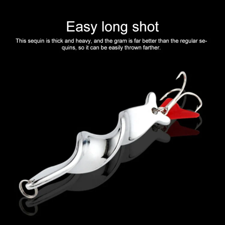 Rotating Metal Spinner Fishing Lure Hard Baits Fish Hook Tackle, Weight:21g - Image 6