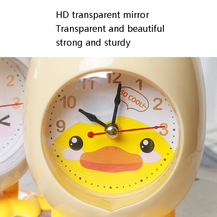 RP001 Cartoon Chicken Eggshell Chicks Alarm Clock Student Gift Children Bedroom Ornaments(White) - Image 6