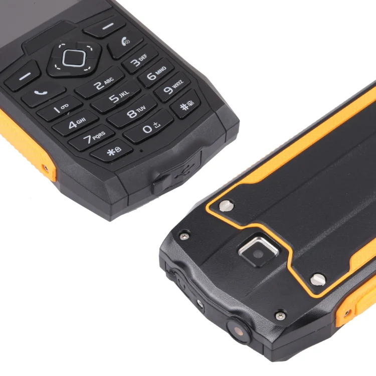 Rugtel R1C Rugged Phone, IP68 Waterproof Dustproof Shockproof, 2.4 inch, MTK6261D, 2000mAh Battery, SOS, FM, Dual SIM(Yellow) - Image 5