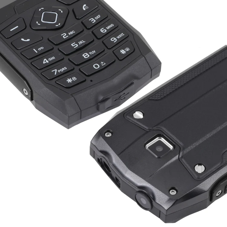 Rugtel R1D Rugged Phone, IP68 Waterproof Dustproof Shockproof, 2.4 inch, MTK6261D, 2000mAh Battery, Loud Box Speaker, FM, Network: 2G, Dual SIM (Black) - Image 5
