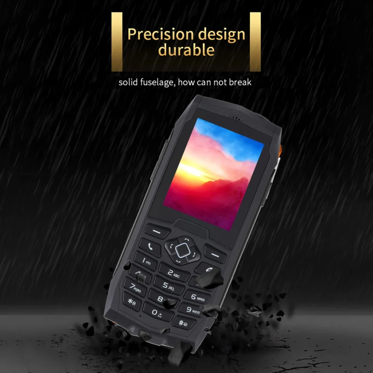 Rugtel R1D Rugged Phone, IP68 Waterproof Dustproof Shockproof, 2.4 inch, MTK6261D, 2000mAh Battery, Loud Box Speaker, FM, Network: 2G, Dual SIM (Black) - Image 7