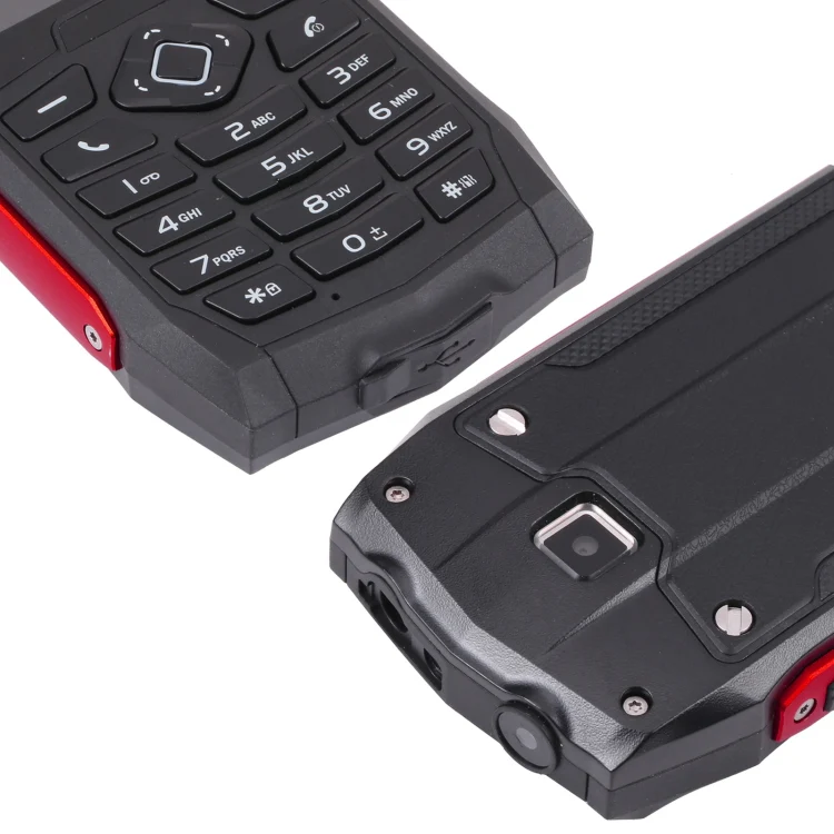 Rugtel R1D Rugged Phone, IP68 Waterproof Dustproof Shockproof, 2.4 inch, MTK6261D, 2000mAh Battery, Loud Box Speaker, FM, Network: 2G, Dual SIM (Red) - Image 5
