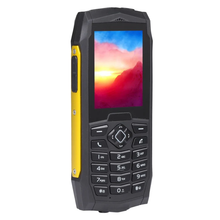 Rugtel R1D Rugged Phone, IP68 Waterproof Dustproof Shockproof, 2.4 inch, MTK6261D, 2000mAh Battery, Loud Box Speaker, FM, Network: 2G, Dual SIM(Yellow) - Image 2