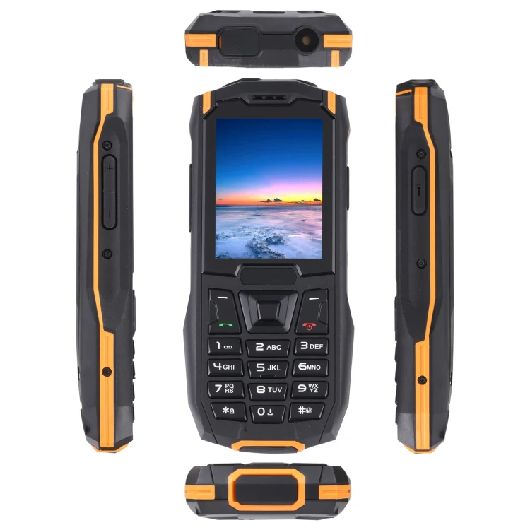 Rugtel R2C Rugged Phone, IP68 Waterproof Dustproof Shockproof, 2.4 inch, MTK6261D, 2500mAh Battery, SOS, FM, Dual SIM (Orange) - Image 4