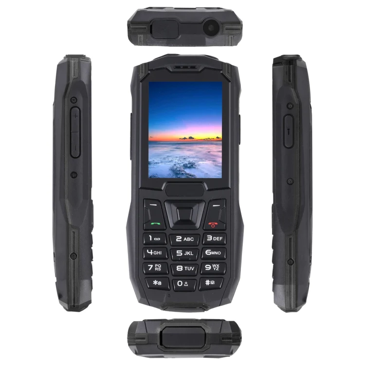 Rugtel R2C Rugged Phone, IP68 Waterproof Dustproof Shockproof, 2.4 inch, MTK6261D, 2500mAh Battery, SOS, FM, Dual SIM(Black) - Image 4