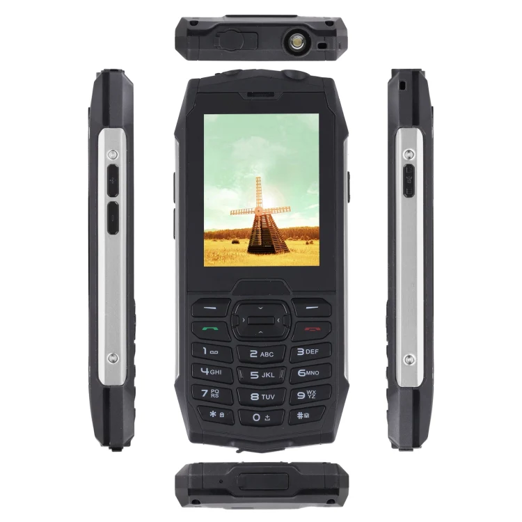 Rugtel R3C Rugged Phone, IP68 Waterproof Dustproof Shockproof, 2.8 inch, MTK6261D, 2000mAh Battery, SOS, FM, Dual SIM(Silver) - Image 4