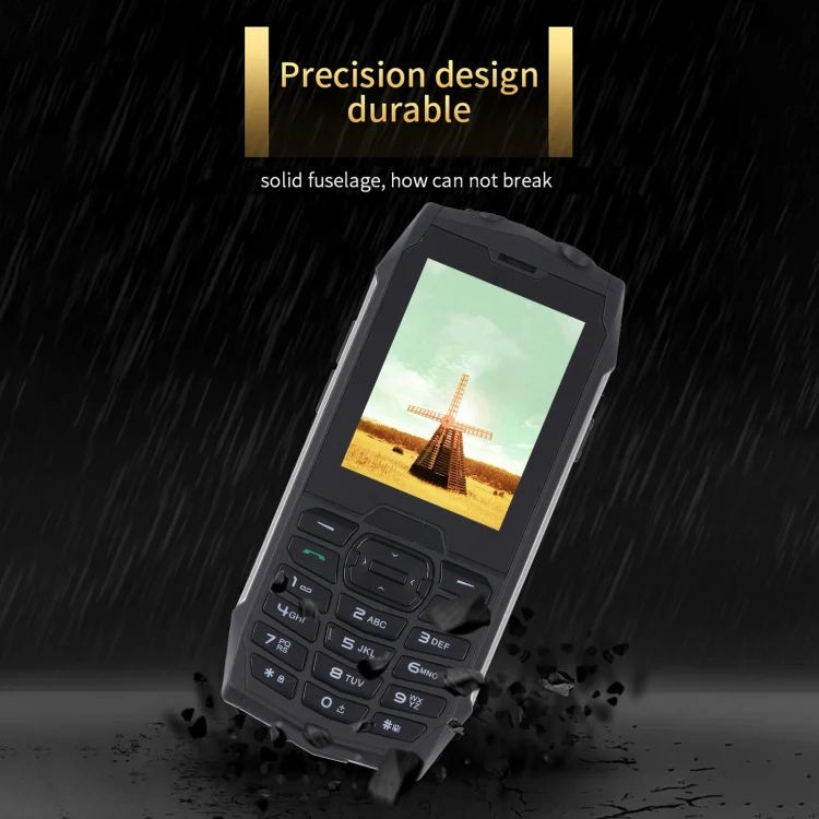 Rugtel R3C Rugged Phone, IP68 Waterproof Dustproof Shockproof, 2.8 inch, MTK6261D, 2000mAh Battery, SOS, FM, Dual SIM(Silver) - Image 7