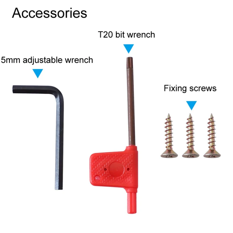 RUITOOL 8pcs / Set Adjustable 8-Hole Drill Rounders Woodworking DIY Tools, Color: Red And Black - Image 6
