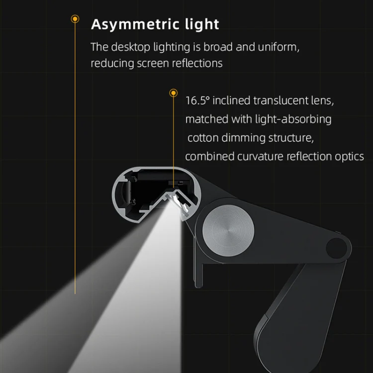 S1 Computer Monitor Screen Hanging Lamp LED Eye Protection Light, Style: Camera + Microphone Version - Image 4