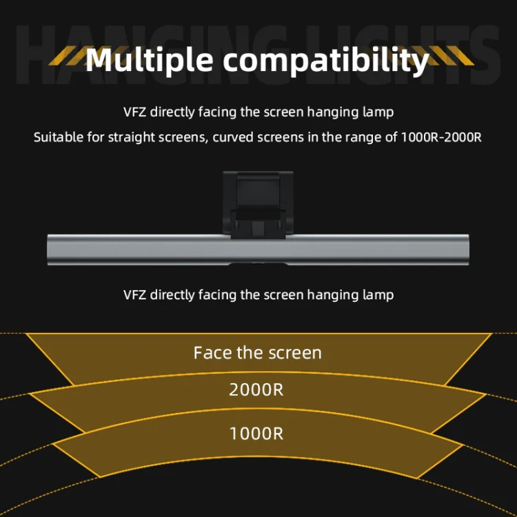 S1 Computer Monitor Screen Hanging Lamp LED Eye Protection Light, Style: Regular Version - Image 6