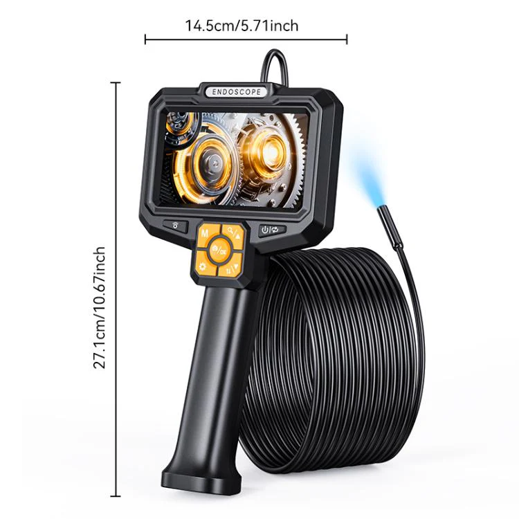 S11 5 inch IPS HD Screen 8mm Industry Digital Endoscope, Type:10m Hard Cable Single-lens - Image 2