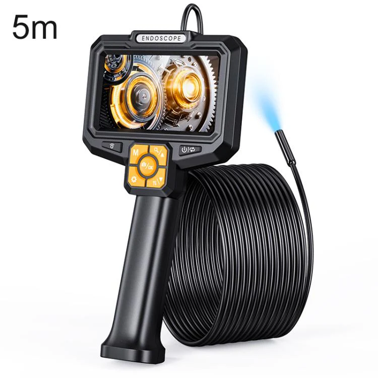 S11 5 inch IPS HD Screen 8mm Industry Digital Endoscope, Type:5m Hard Cable Single-lens