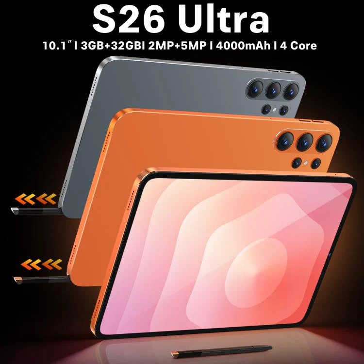 S26 Ultra 10.1 inch WiFi Tablet PC, 3GB+32GB, Android 10 MTK6750 Octa Core, AU Plug (Orange) - Image 2