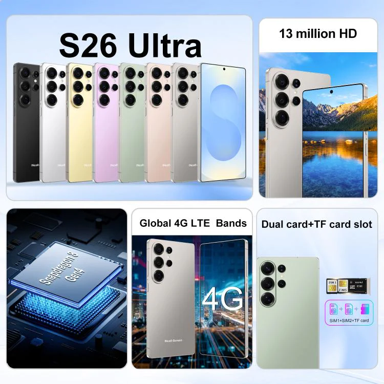 S26 Ultra / B9S, 4GB+64GB, 6.75 inch Android 10 MTK6739 Quad Core, Network: 4G, OTG, Dual SIM, Plug:AU Plug(Yellow) - Image 5