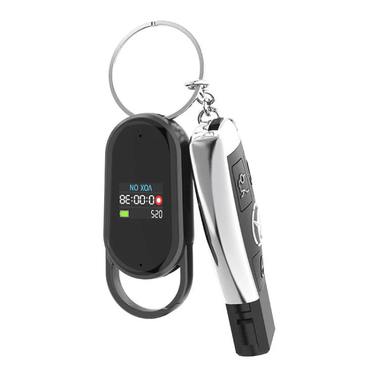 S29 0.42-inch TFT Display Portable Keychain Voice Recorder, Memory:32GB(Black) - Image 3