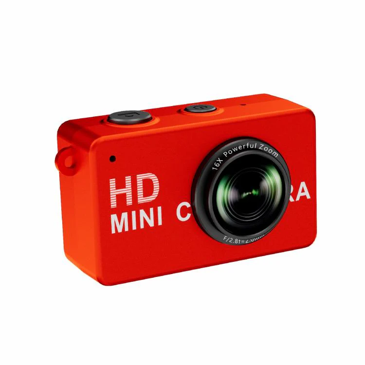 S4 1080P HD Digital Mini Thumb Pocket Camera(Red) - Image 3