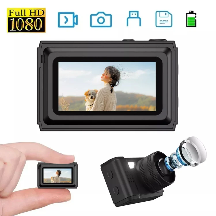 S5 0.96 inch HD Screen Mini Portable Camera(Black) - Image 2
