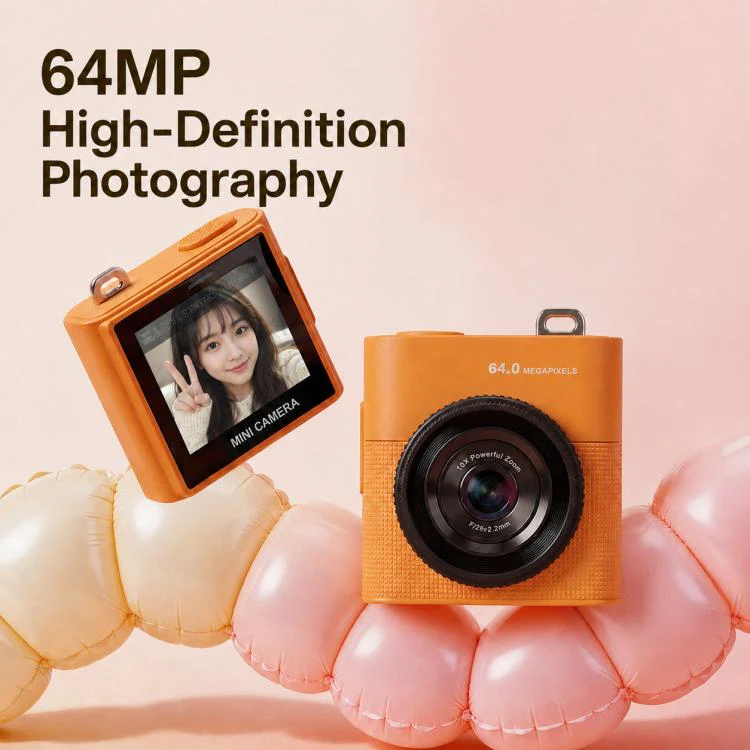 S5 6400PX 1.4 inch LCD HD Digital Mini Thumb Pocket Camera(Pink) - Image 3