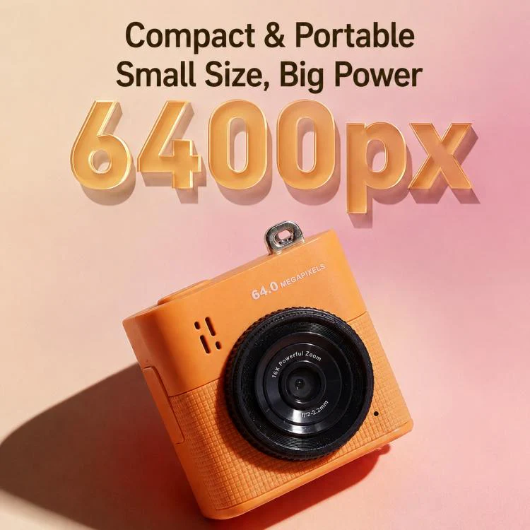 S5 6400PX 1.4 inch LCD HD Digital Mini Thumb Pocket Camera(Pink) - Image 5