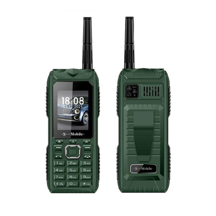 S555 Triple Proofing Elder Phone, Waterproof Shockproof Dustproof, 2400mAh Battery, 2.2. inch, 21 Keys, LED Flashlight, FM, Quad SIM, with Antenna(Green) - Image 2