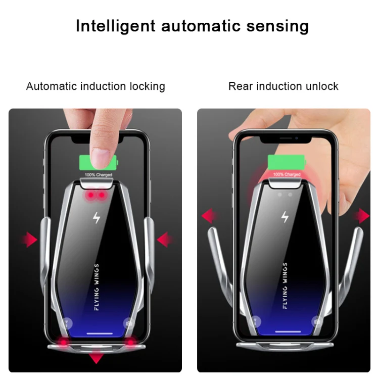 S7 15W QI 360 Degree Rotatable Infrared Induction Car Air Outlet Wireless Charging Mobile Phone Holder for 4.0-6.5 inch Mobile Phones(Gold) - Image 3