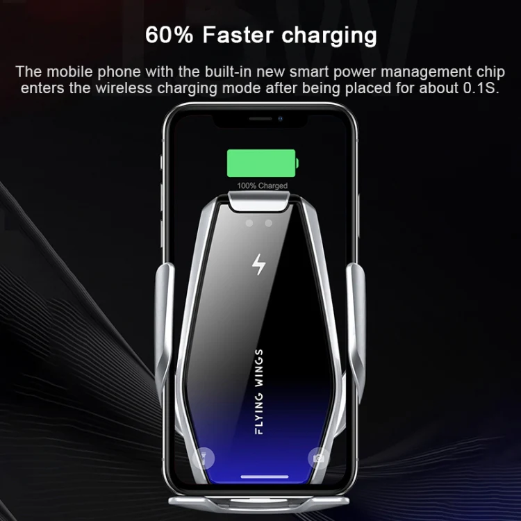 S7 15W QI 360 Degree Rotatable Infrared Induction Car Air Outlet Wireless Charging Mobile Phone Holder for 4.0-6.5 inch Mobile Phones(Gold) - Image 8