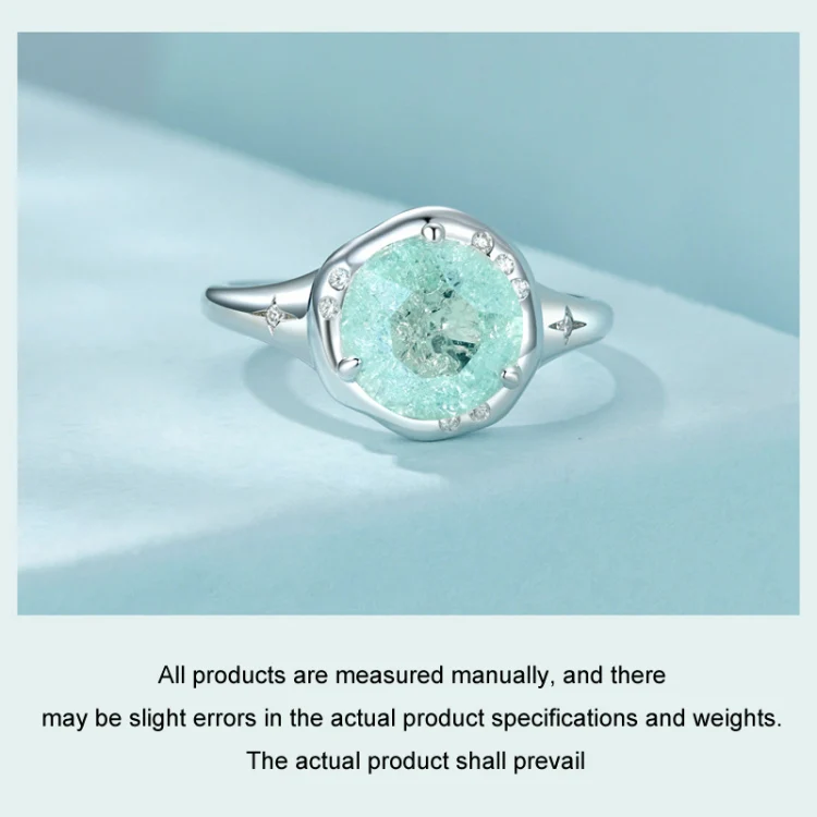 S925 Sterling Silver Platinum Plated Clear Dreamy Ice Zircon Ring(No.8) - Image 4