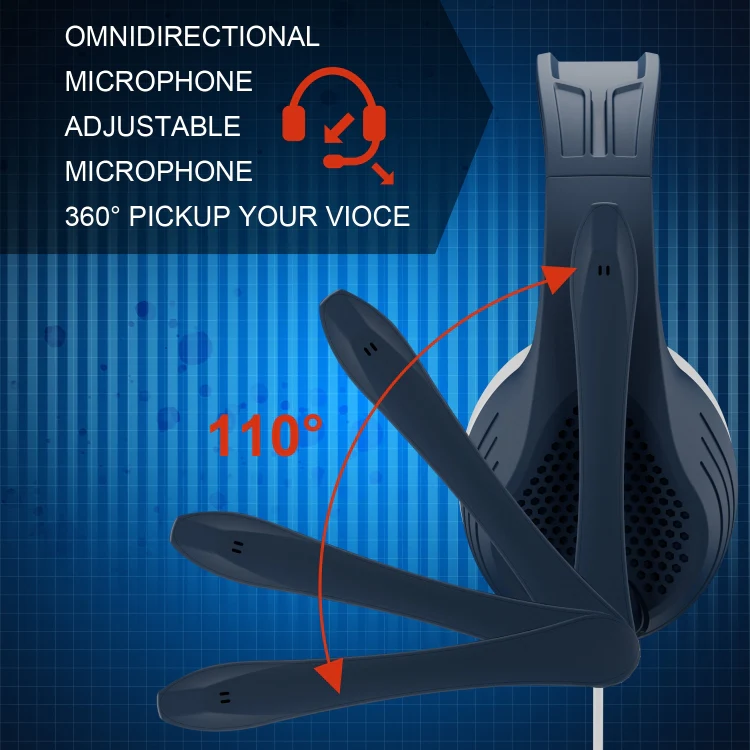 SADES A9 3.5mm Port Adjustable Gaming Headset with Microphone(Blue) - Image 3