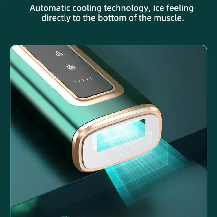 Sapphire Ice Sense Painless Laser Hair Remover Intense Pulse Ice Hair Removal Device, Style: Crystal Green FY-505AL(US Plug) - Image 3