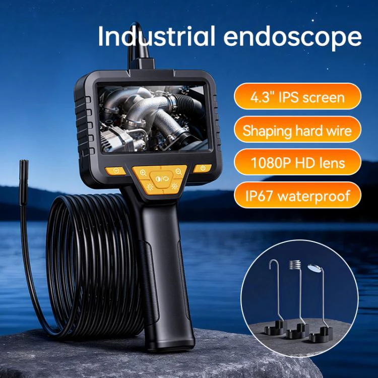 SC08 4.3 inch IPS HD Screen 8mm Industry Digital Endoscope, Type:1m Hard Cable Single-lens - Image 2