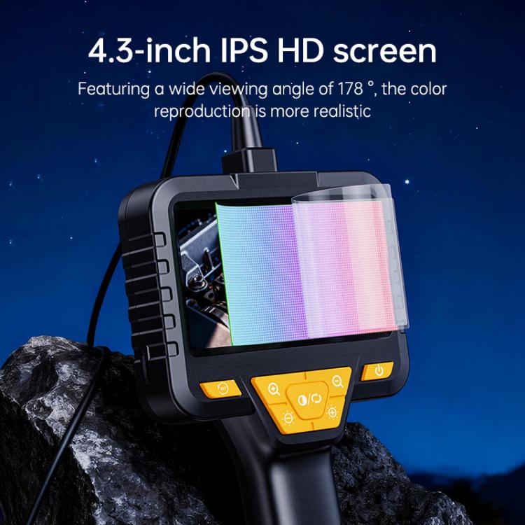 SC08 4.3 inch IPS HD Screen 8mm Industry Digital Endoscope, Type:5m Hard Cable Dual-lens - Image 3